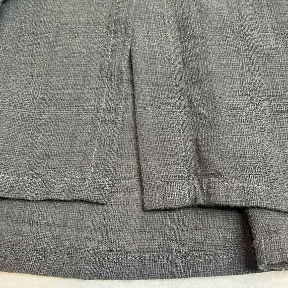 Eileen Fisher black linen blend button up top size M - Picture 11 of 15